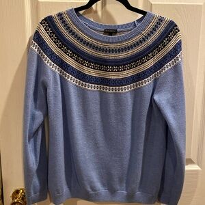 COPY - Talbots blue multicolor sweater size X large